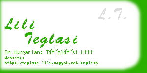 lili teglasi business card